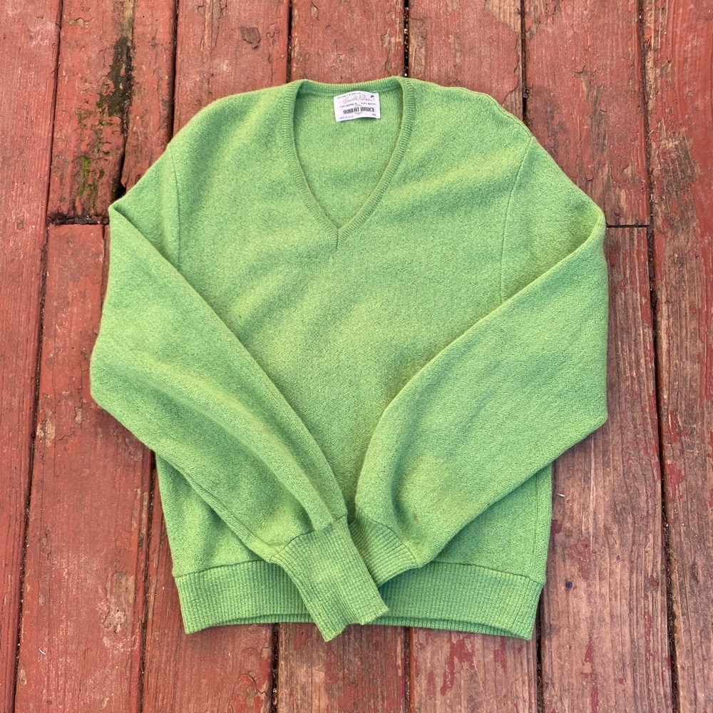 vintage arnold palmer robert bruce alpaca wool sweater
